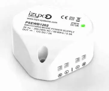 IZYX ALIM MINIATURE 220V-DC 12V 2a IP65